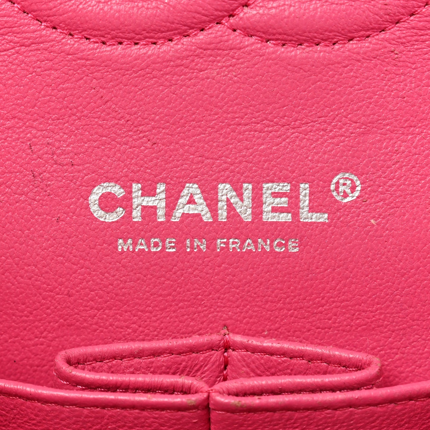 Tweed Quilted Medium Double Flap Hot Pink