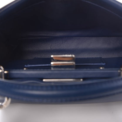 Fendi Nappa Mini Peekaboo Iconic Satchel True Blue 5 of 11