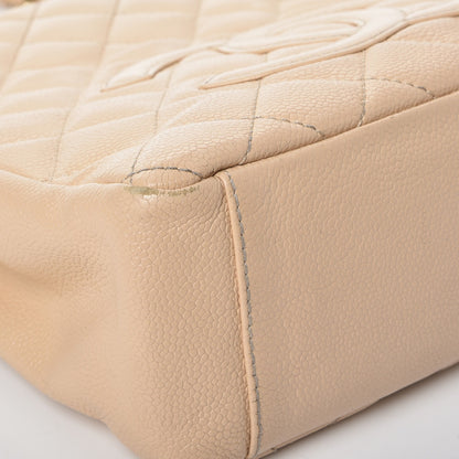 Chanel Caviar Quilted Petit Shopping Tote PST Beige Clair 12 of 16