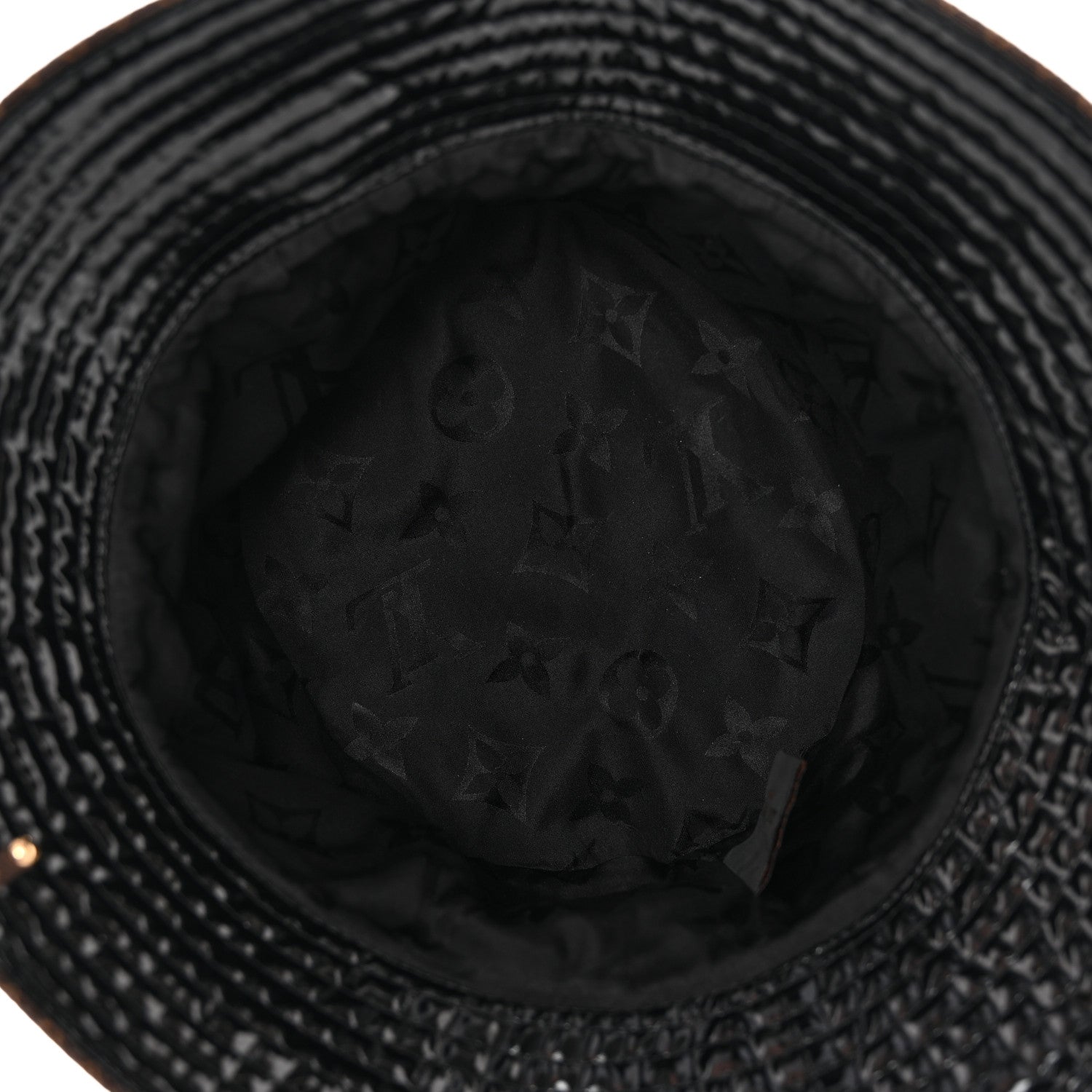 Louis Vuitton Patent Monogram Bob Bucket Hat M Black 6 of 7