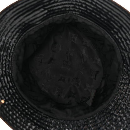 Louis Vuitton Patent Monogram Bob Bucket Hat M Black 6 of 7