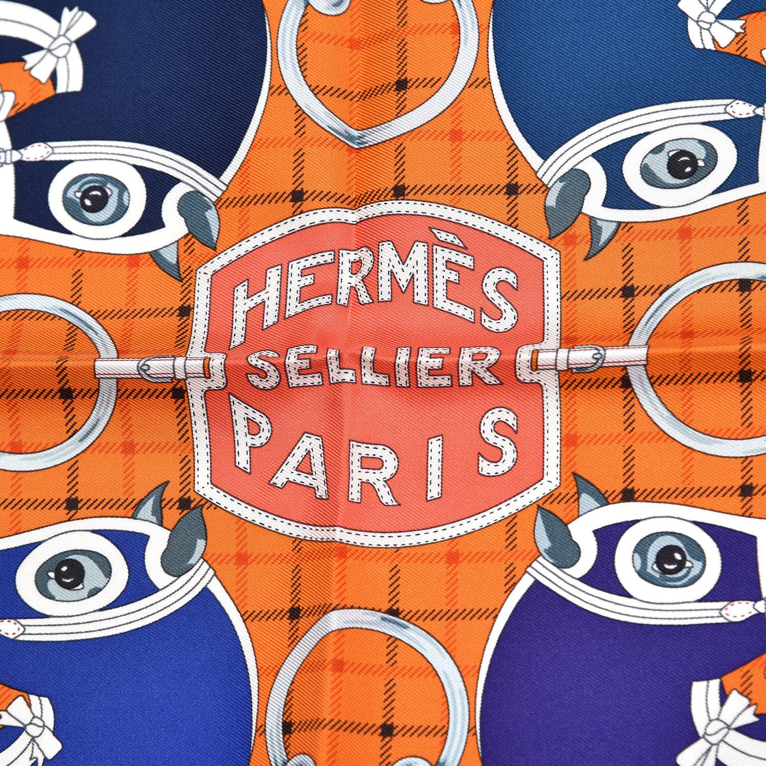 Hermes Silk Tatersale Pocket Square 3 of 5
