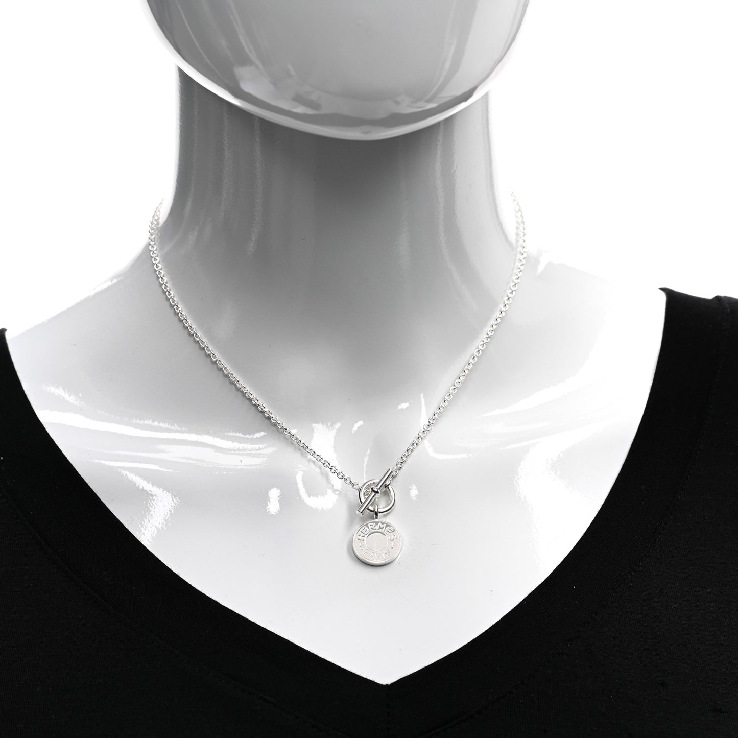 Sterling Silver Amulettes H Confettis Pendant Necklace