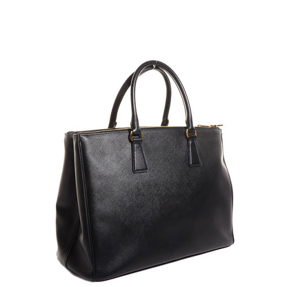Prada Saffiano Lux Large Double Zip Tote Nero Black 3 of 11