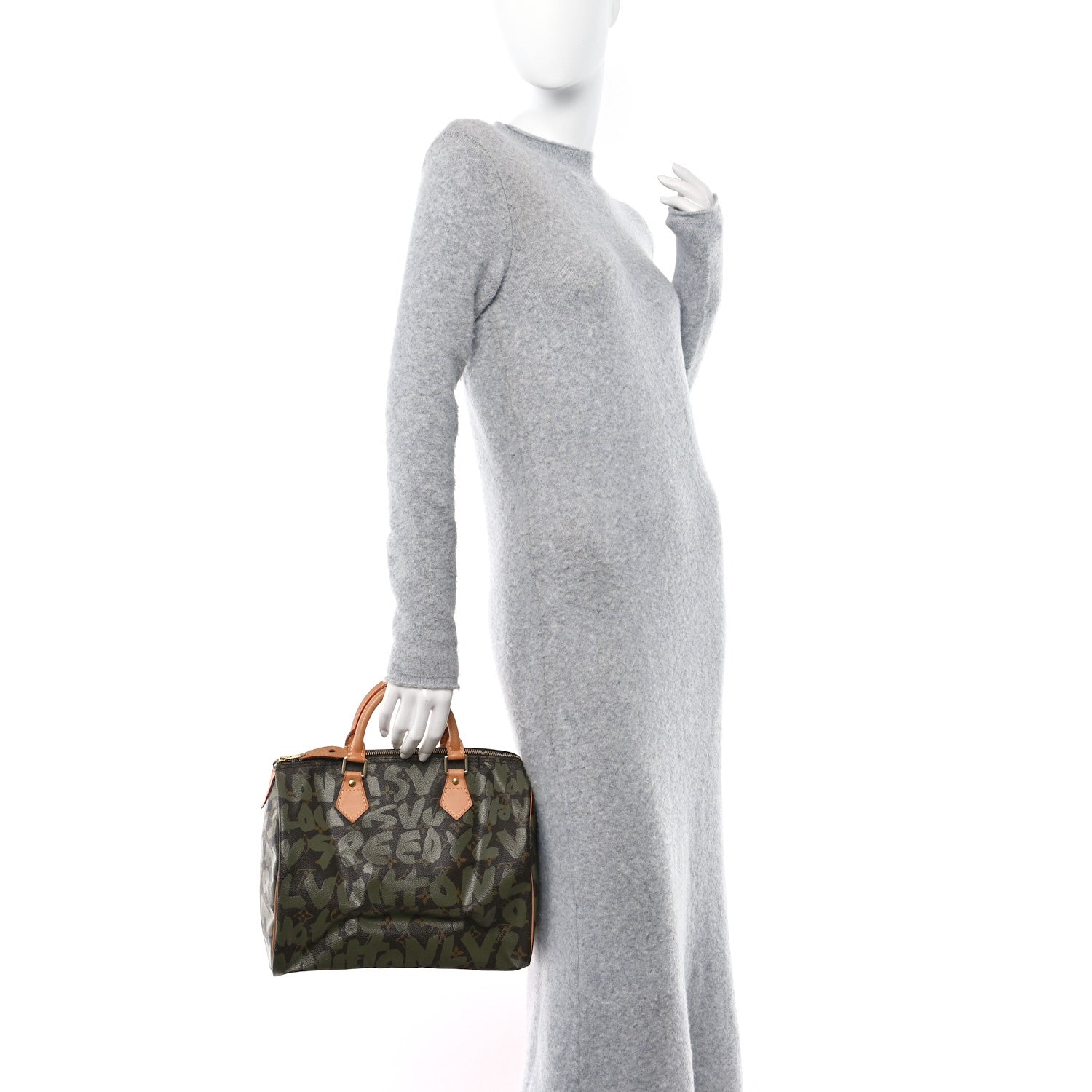 Louis Vuitton Monogram Graffiti Speedy 30 Kaki 2 of 10