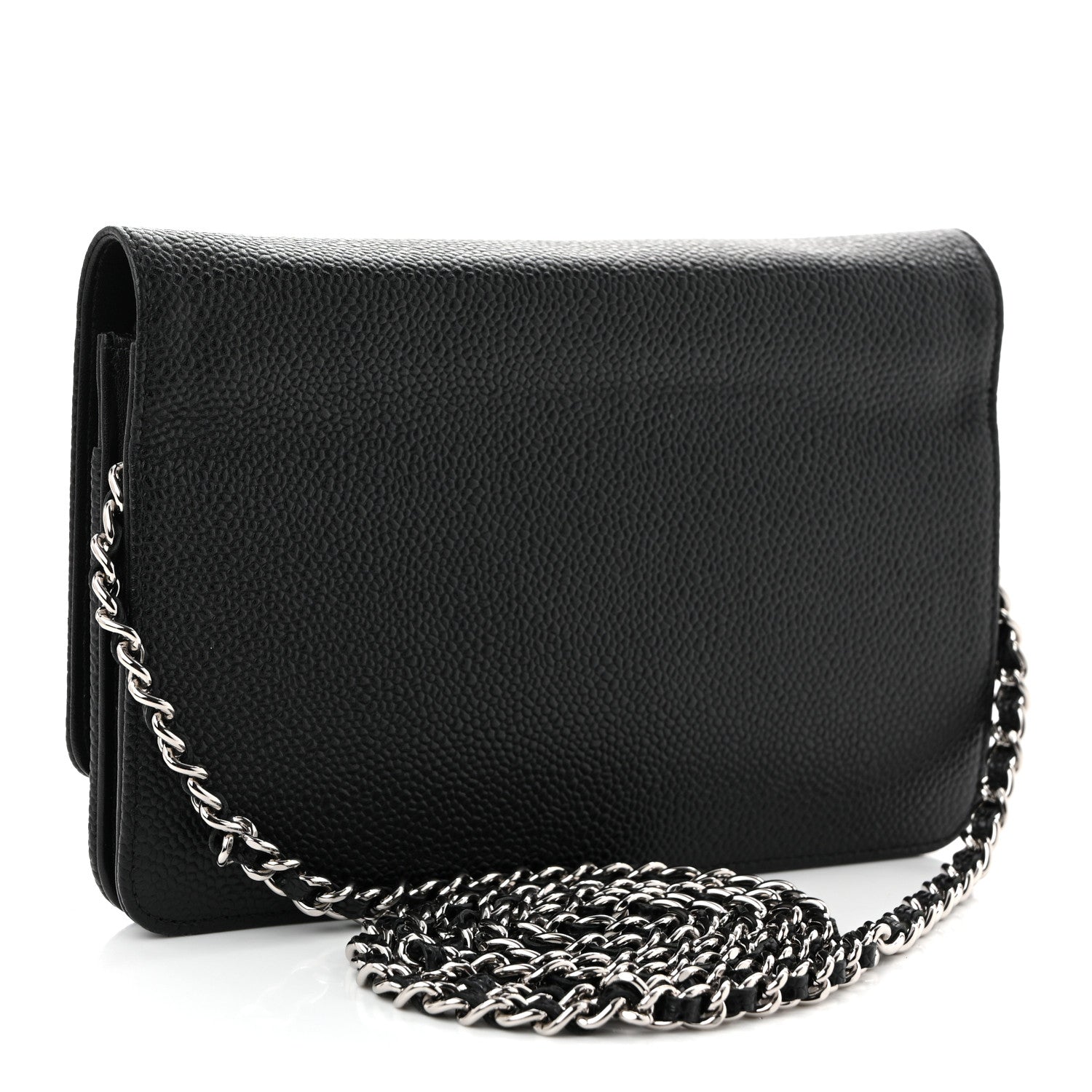Chanel Caviar Timeless CC Wallet On Chain WOC Black 3 of 11