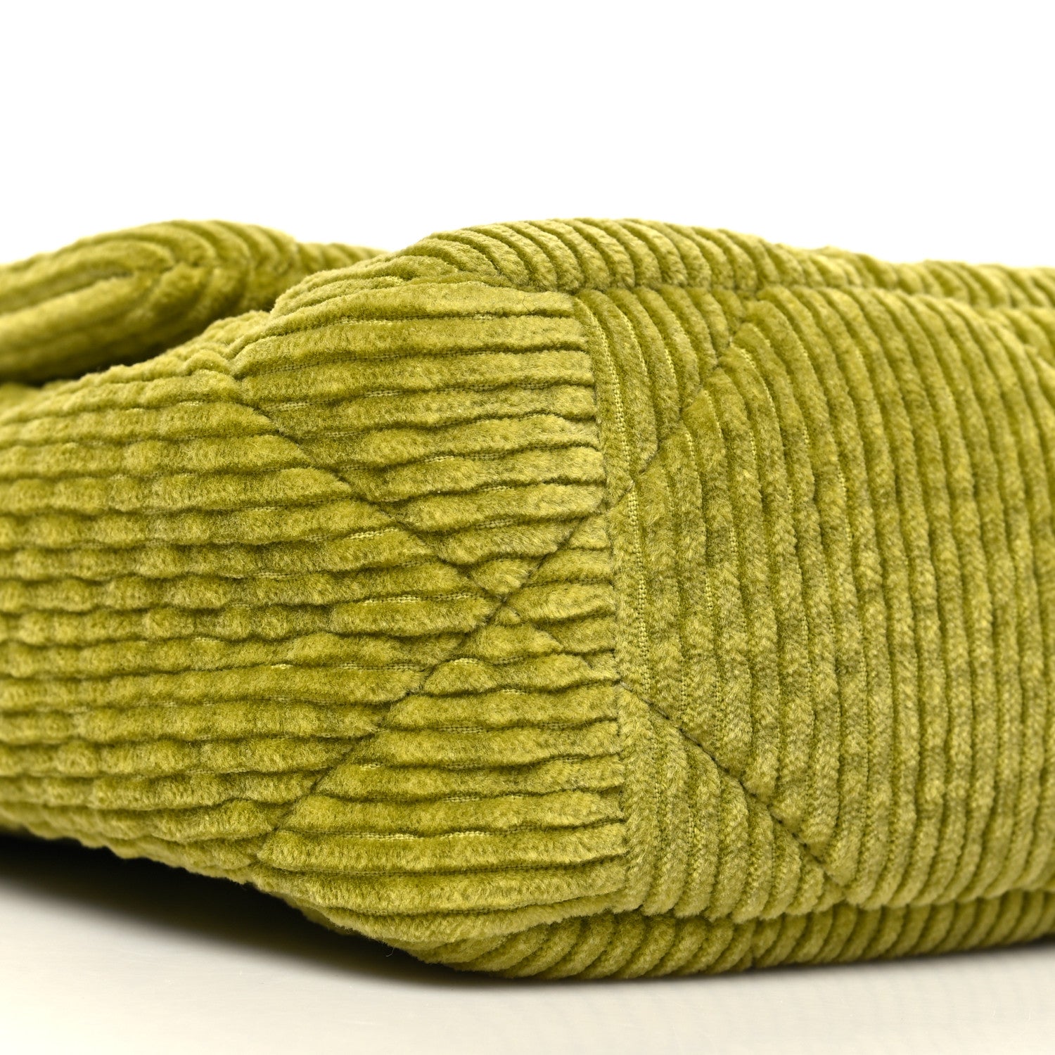 Chanel Corduroy Quilted Medium Chanel 19 Flap Light Green 9 of 11