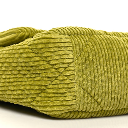 Chanel Corduroy Quilted Medium Chanel 19 Flap Light Green 9 of 11
