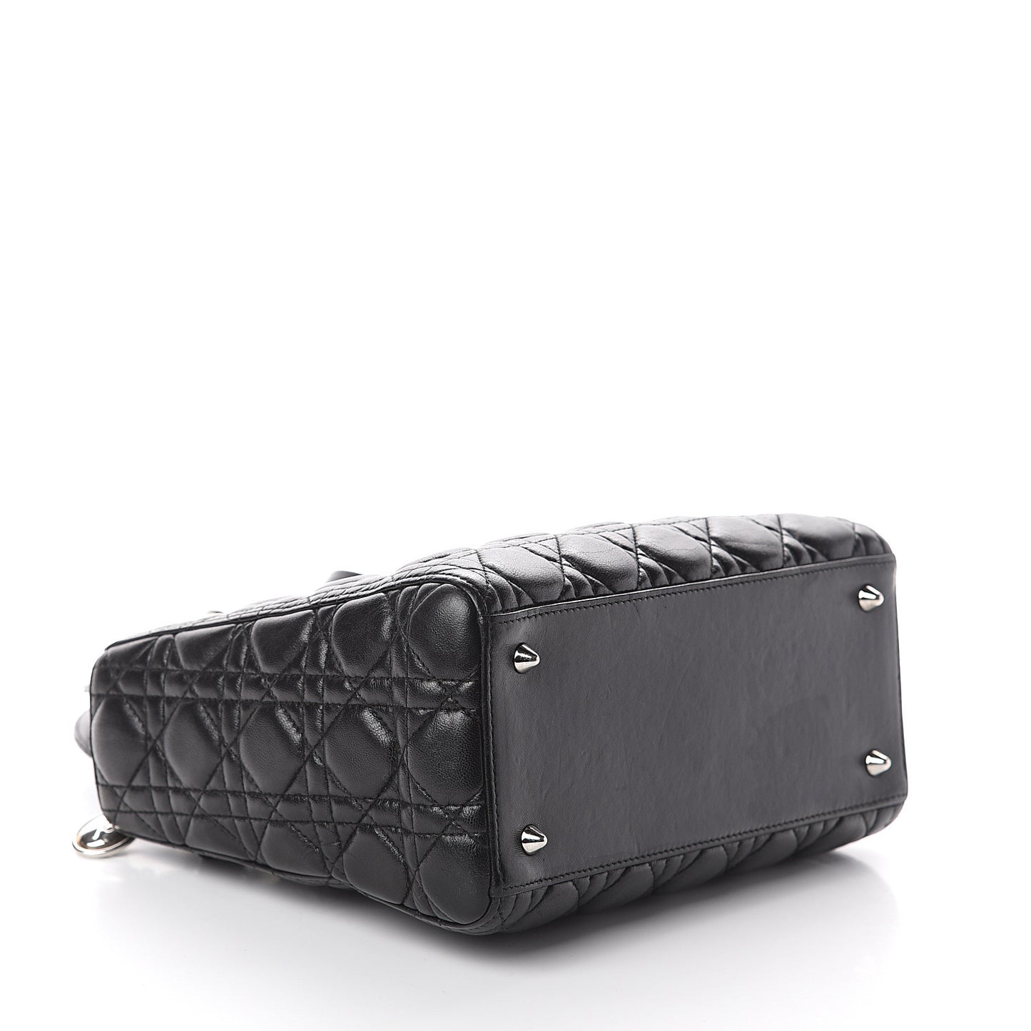 Lambskin Cannage Medium Lady Dior Black