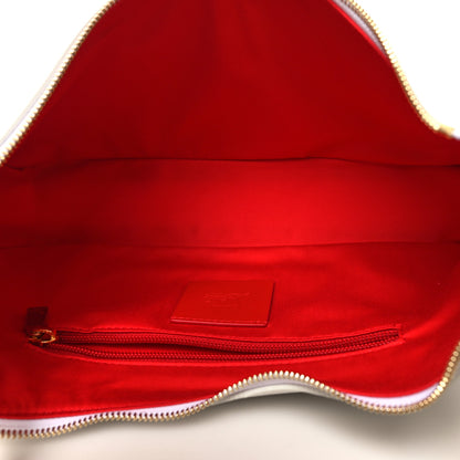 Christian Louboutin Calfskin Large Loubila Chain Shoulder Bag White 5 of 10