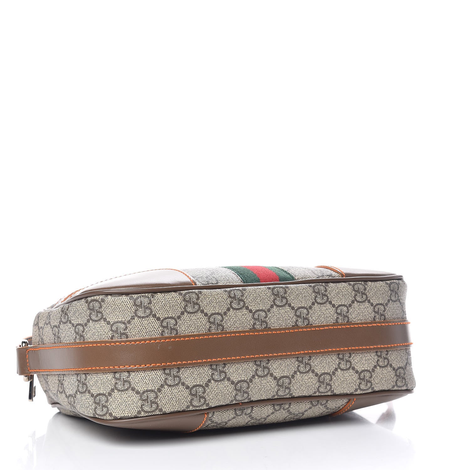 Gucci GG Supreme Monogram Web Medium Shoulder Bag Brown 4 of 10
