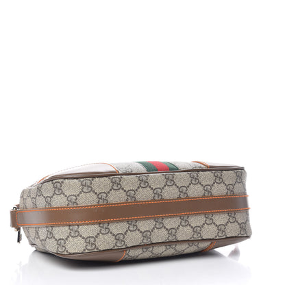 Gucci GG Supreme Monogram Web Medium Shoulder Bag Brown 4 of 10