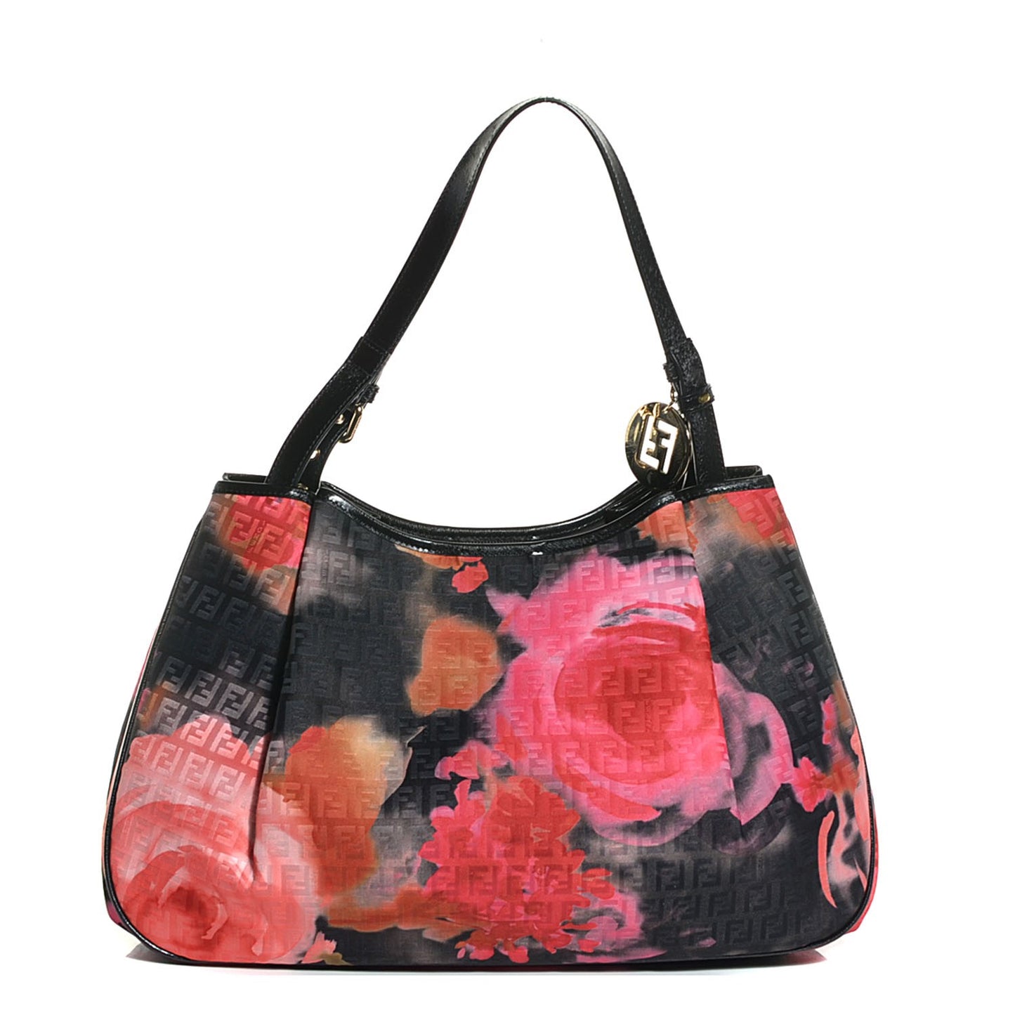 Zucchino Vitello Floral Forever Shoulder Bag Black Multicolor