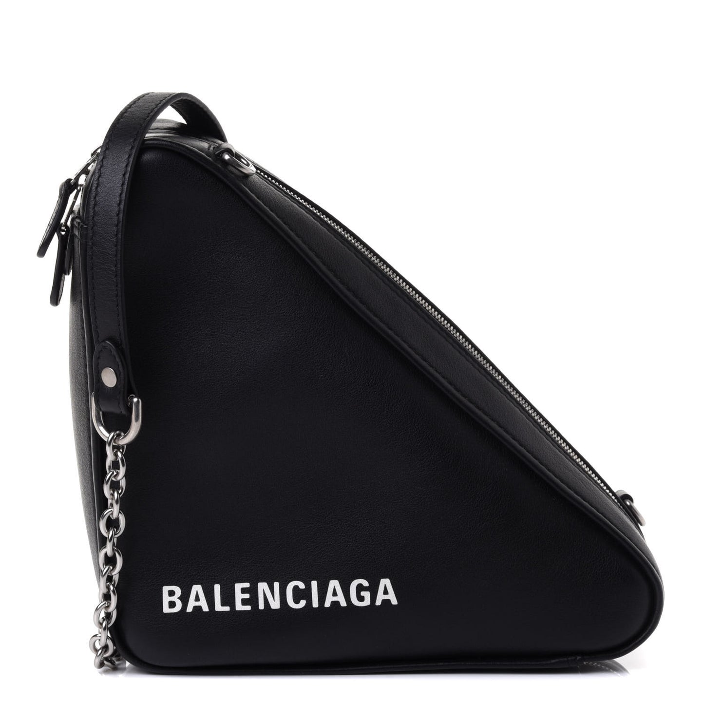 Calfskin Triangle Crossbody XS Black