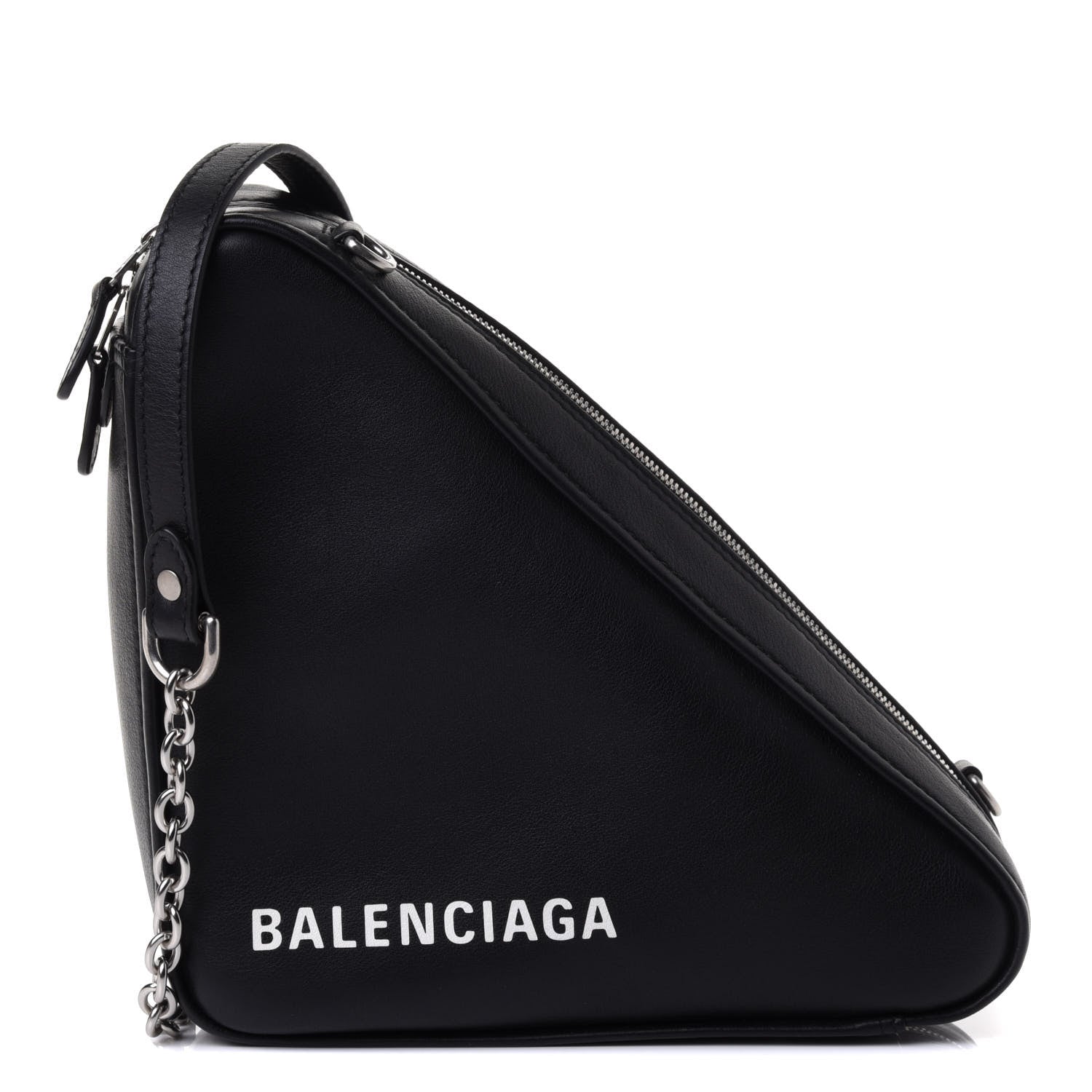 Balenciaga Calfskin Triangle Crossbody XS Black 1 of 4