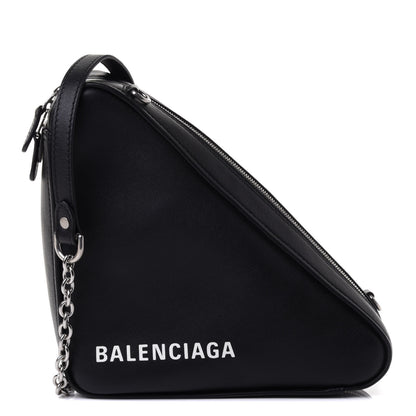 Balenciaga Calfskin Triangle Crossbody XS Black 1 of 4