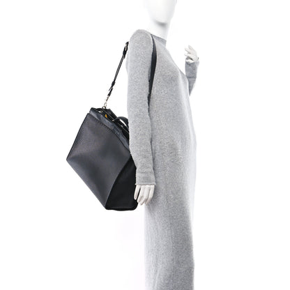 Fendi Cuoio Romano Selleria Monster Eyes Inlay Mens Large Peekaboo Iconic Essential Satchel Black Sunflower 2 of 10