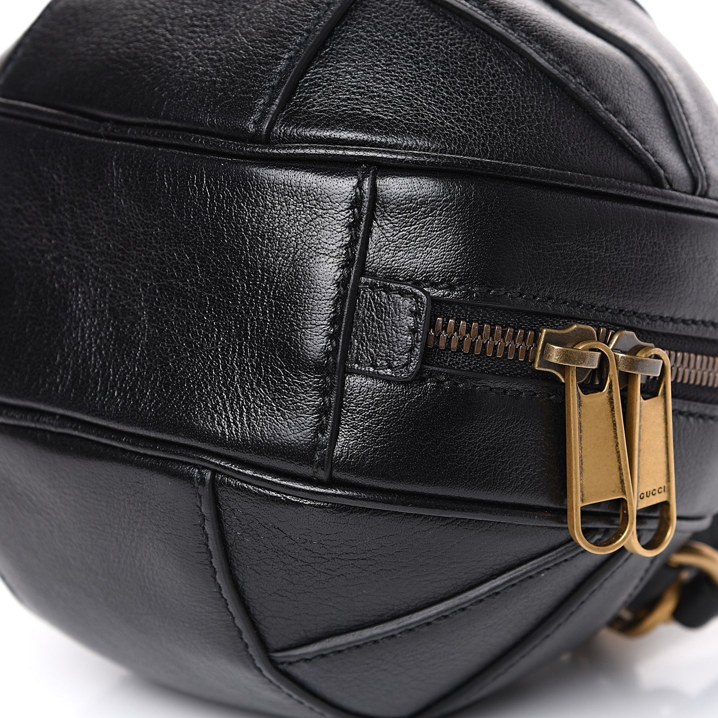 Piuma Lux Energy Mini Tifosa Basketball Shaped Shoulder Bag Black
