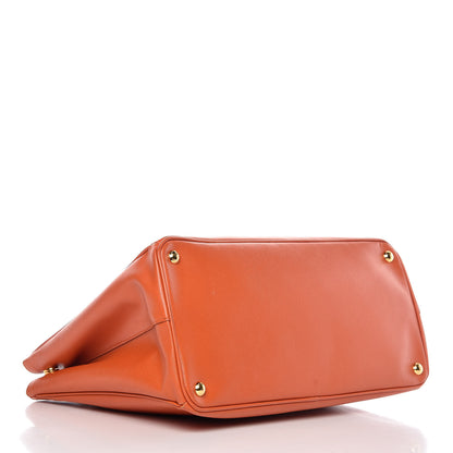 Prada Saffiano Lux Large Tote Papaya 4 of 12