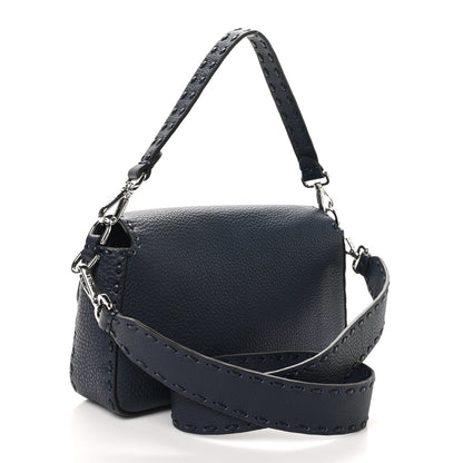 Fendi Cuoio Roma Sellerissima Nappa Sintetica Tape Stitch Baguette Notte 2 of 9