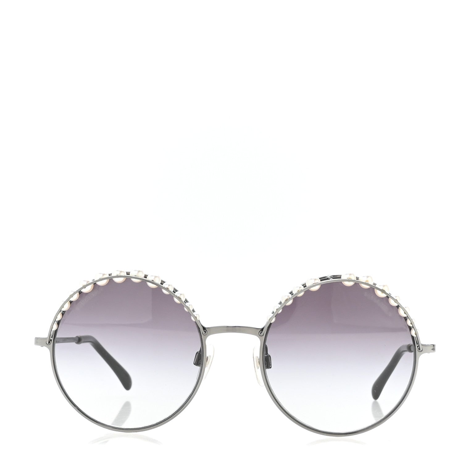 Chanel Pearl Round Sunglasses 4234-H Black 2 of 10