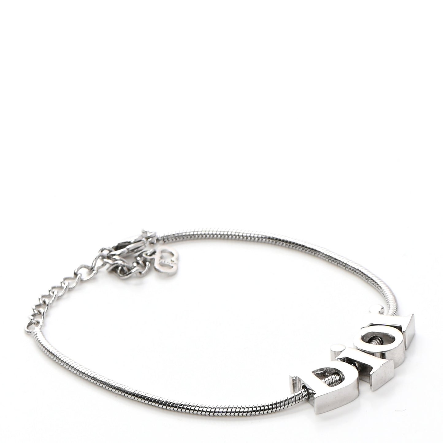 Metal Logo Bracelet Silver