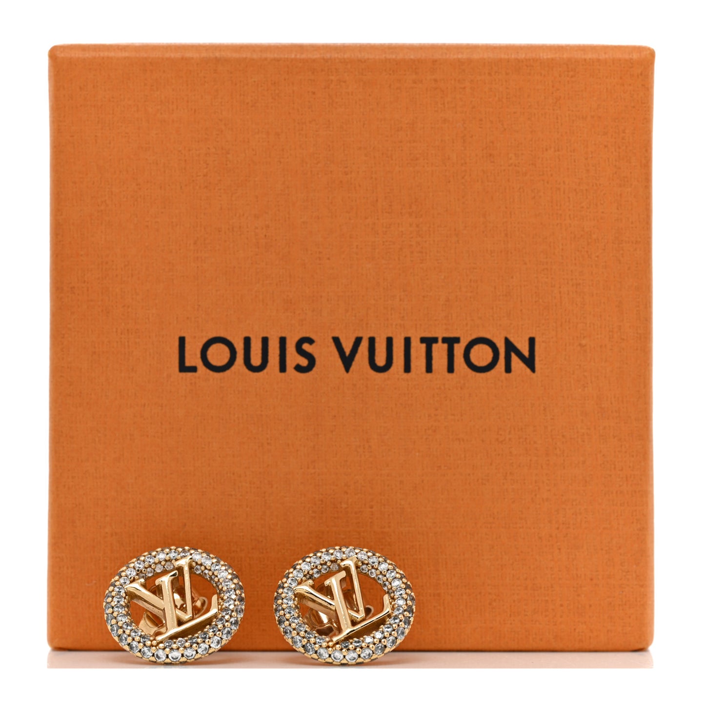 Metal Crystal Louise By Night Earrings Gold