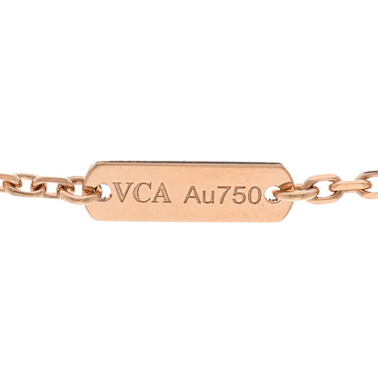 Van Cleef & Arpels VAN CLEEF & ARPELS 18K Rose Gold Trace Chain Necklace 4 of 5