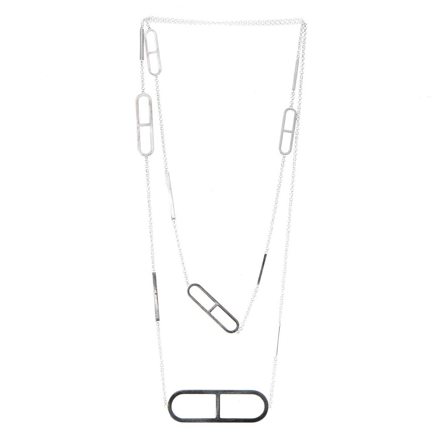 Sterling Silver Ever Chaine d'Ancre Long Necklace