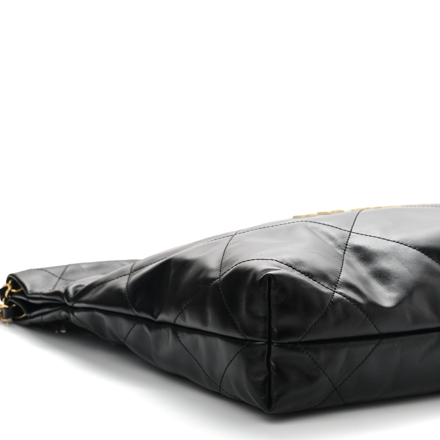Calfskin Quilted Small Chanel 22 Black