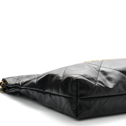 Chanel Calfskin Quilted Small Chanel 22 Black 9 of 10