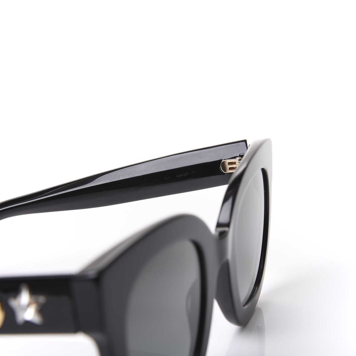 Round Frame Star Sunglasses GG0208S Black