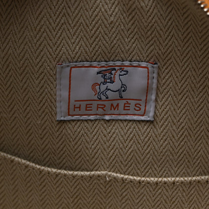 Hermes Canvas Large Bride-A-Brac Cabriole Case Biscuit 6 of 7