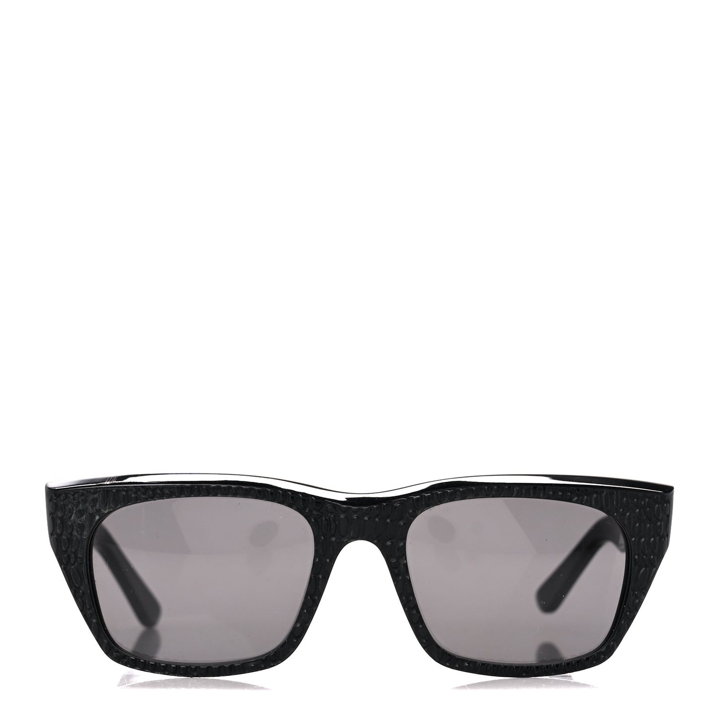 Acetate Polarized Rectangular Crocodile Sunglasses CL4060IL Black