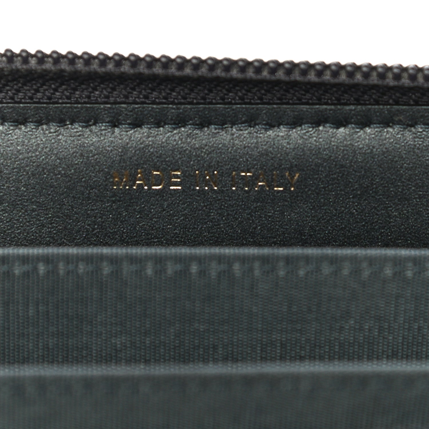 Chanel Metallic Calfskin Quilted Small Boy Zip Around Wallet Charcoal 6 of 11
