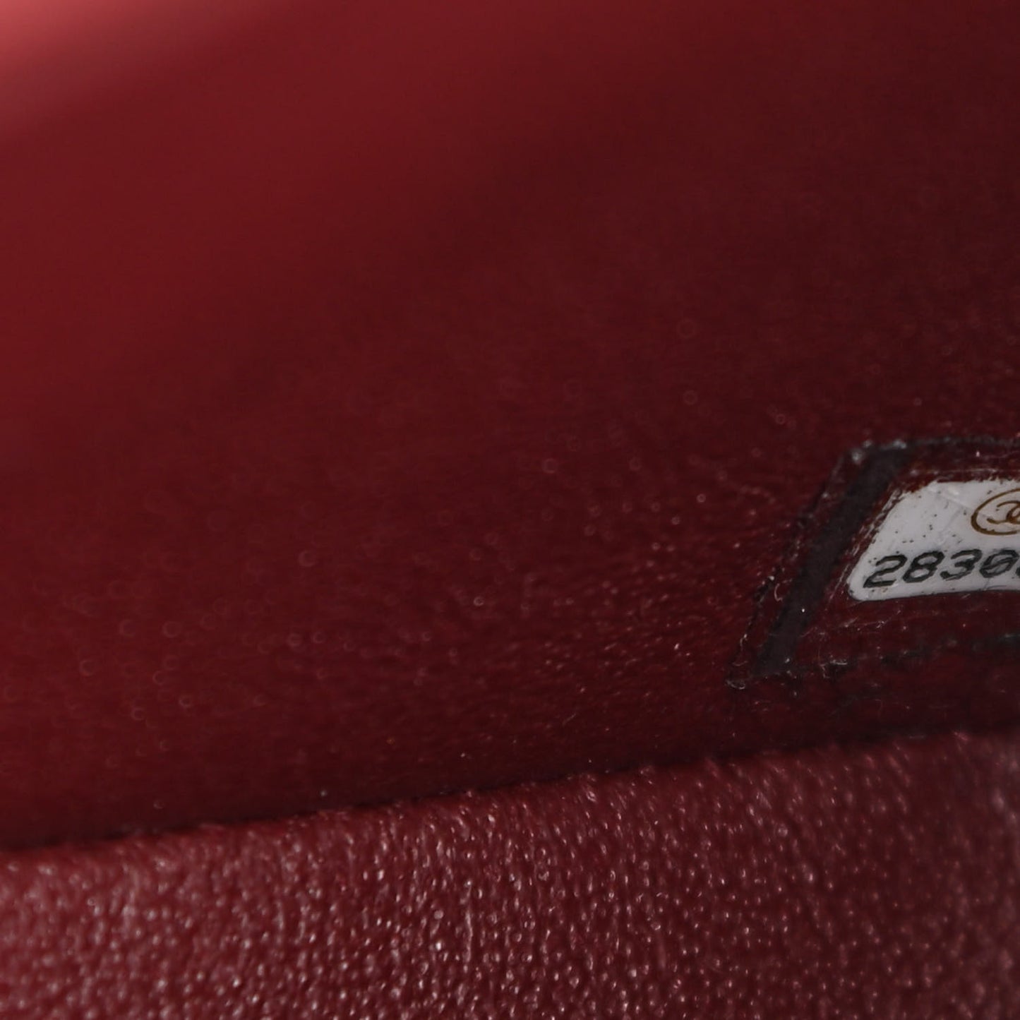 Lambskin Quilted Mini Rectangular Flap Burgundy