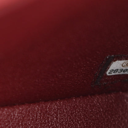 Chanel Lambskin Quilted Mini Rectangular Flap Burgundy 7 of 11