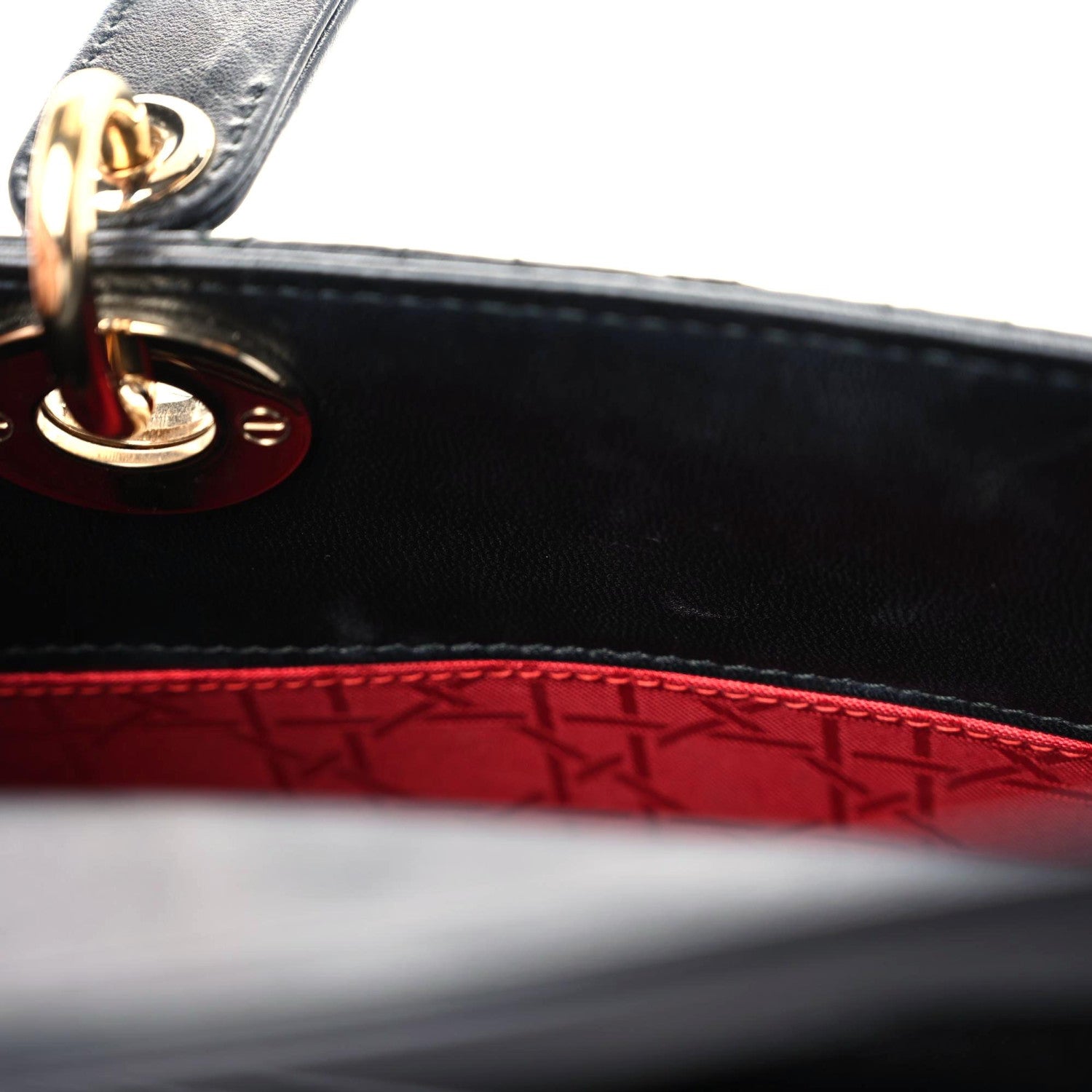 Christian Dior Lambskin Cannage Small Lucky Badges My Lady Dior Black 22 of 22