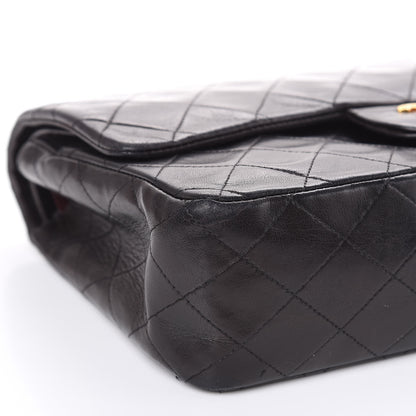 Chanel Lambskin Quilted Medium Double Flap Bag Black 7 of 20