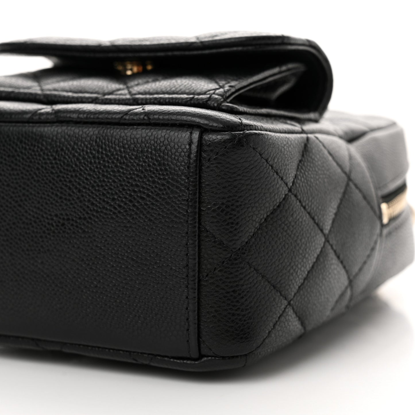 Caviar Quilted CC Mini Classic Backpack Black