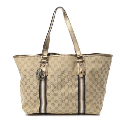 Gucci Monogram Large Jolicoeur Tote Gold 1 of 9