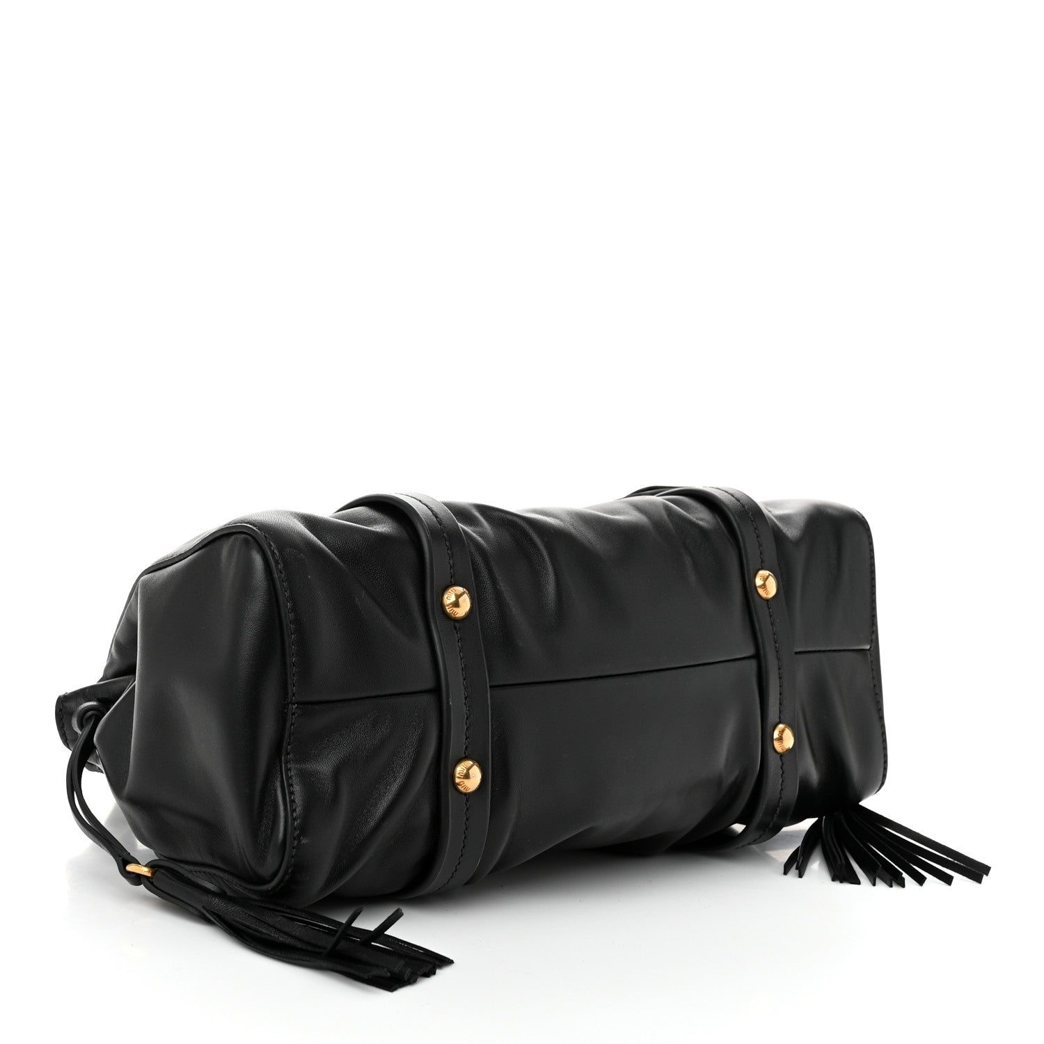 Miu Miu Nappa Joie Satchel Black 4 of 9
