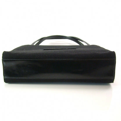 Gucci Nylon Leather Tote Black 5 of 11