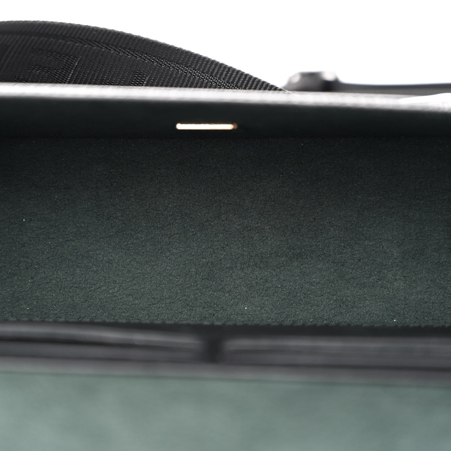 Vitello King FF Lines Embossed Baguette Soft Trunk Black