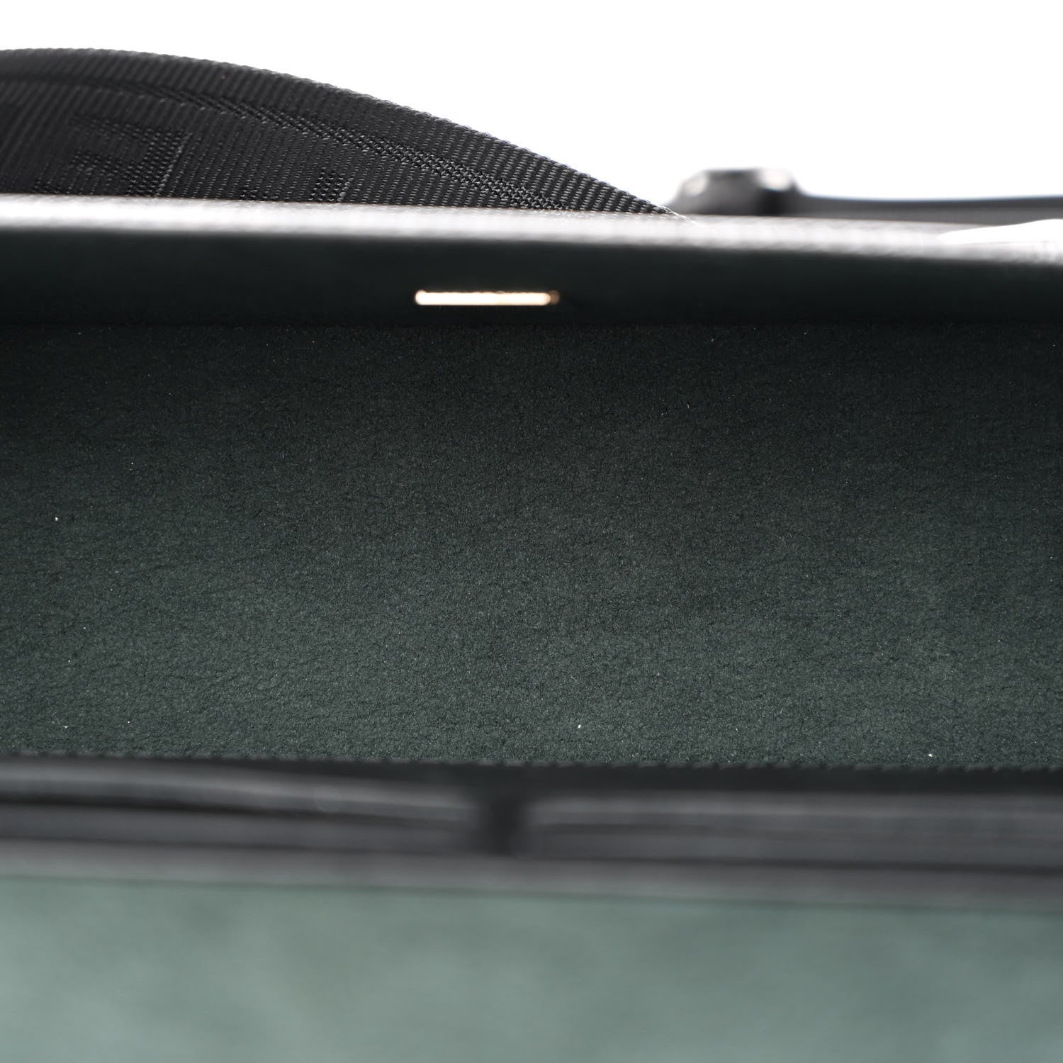 Fendi Vitello King FF Lines Embossed Baguette Soft Trunk Black 5 of 12