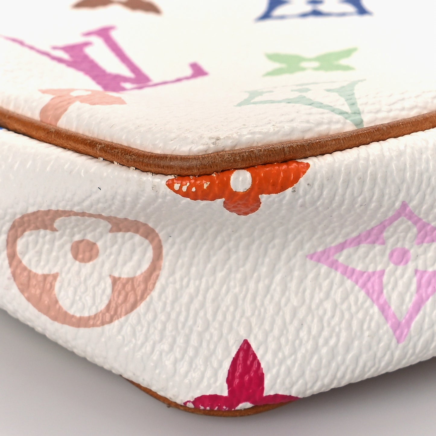 Monogram Multicolor Pochette Accessories White