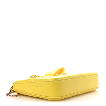 Christian Louboutin Nappa Embossed Loubila Pouch on Chain Yellow Queen 5 of 10