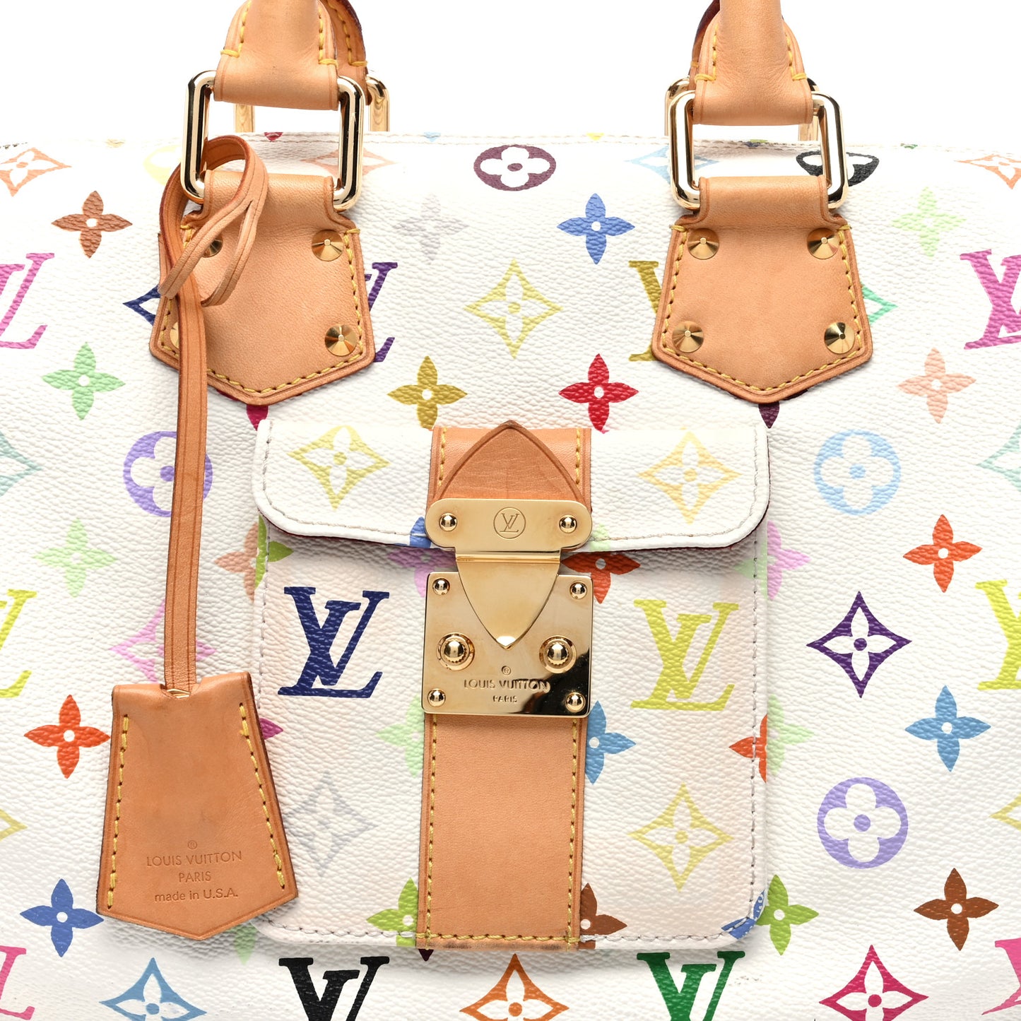 Monogram Multicolor Speedy 30 White