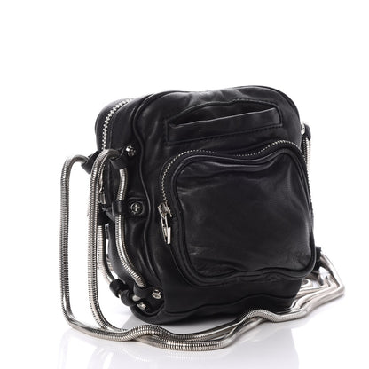Alexander Wang Washed Lambskin Brenda Chain Camera Bag Black 3 of 8