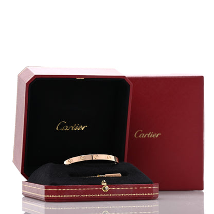 Cartier 18K Pink Gold LOVE Bracelet 17 7 of 7